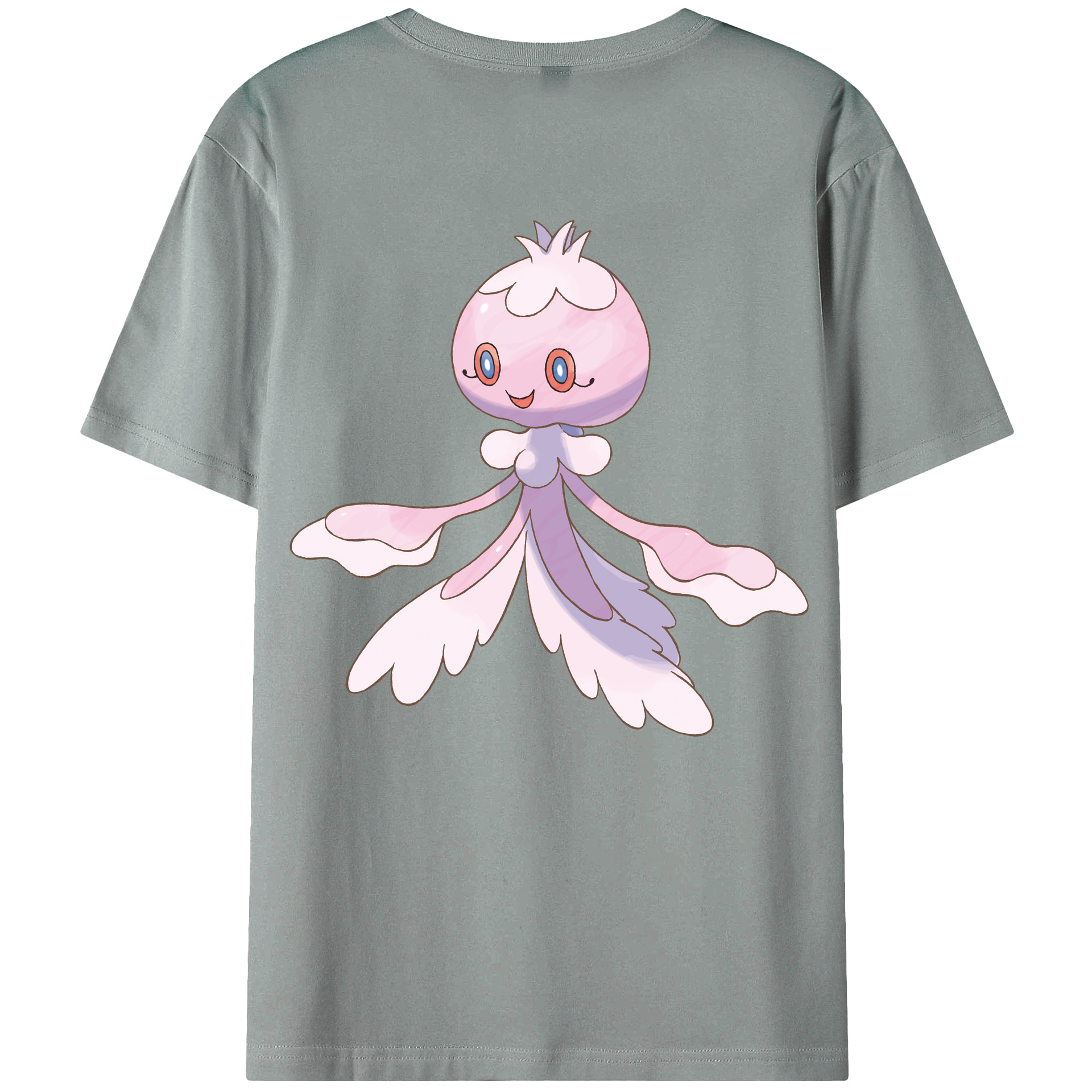 （画像用） ポケットモンスター Pokémon 綿100％ メンズ半袖Tシャツ（バックプリント） 通気性